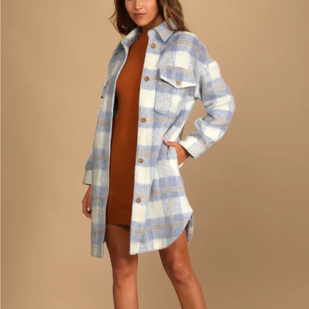 Plaid Shacket - light weight